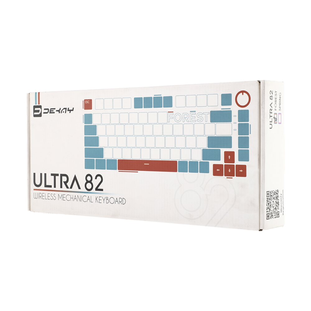 KEYBOARD WIRELESS DEKAY 82 ULTRA FOREST (GOLD PINK SWITCH คีย์บอร์ด)