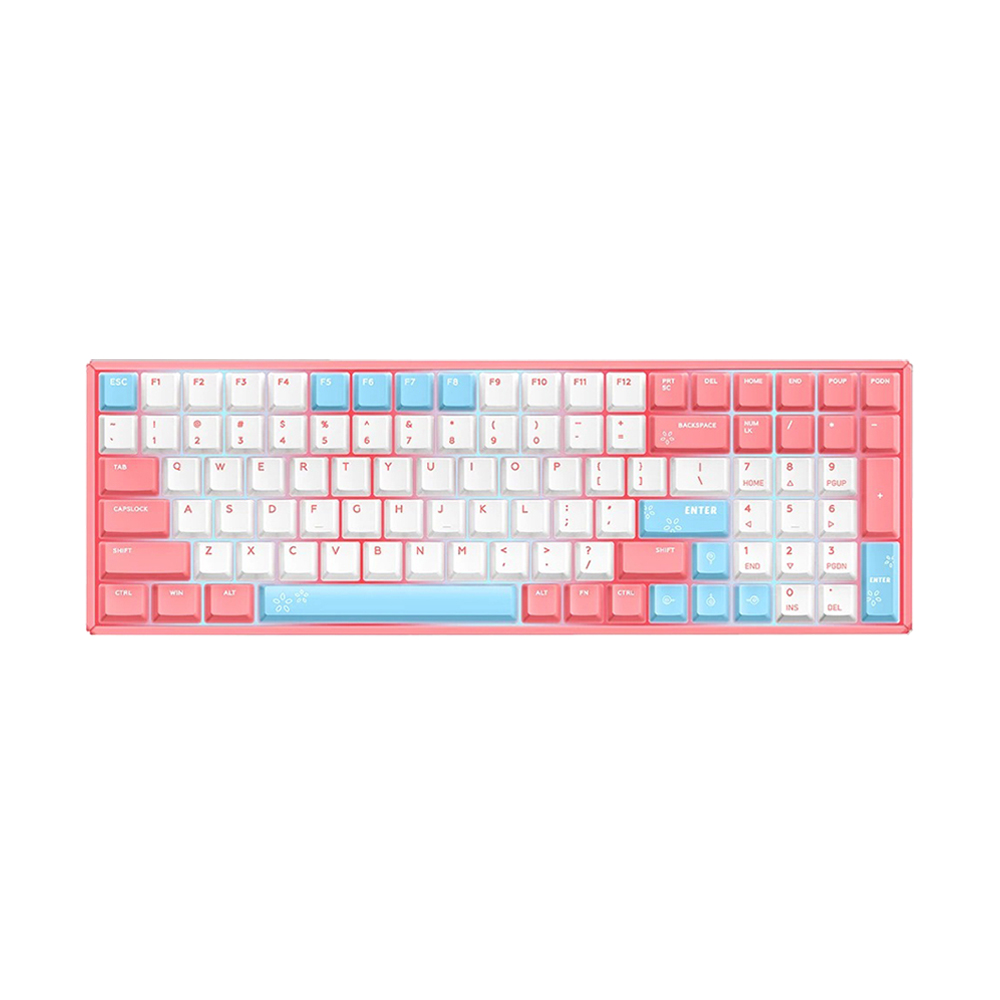 KEYBOARD WIRELESS IQUNIX F96 PEACH /EN (NON RGB BACKLIT/CHERRY