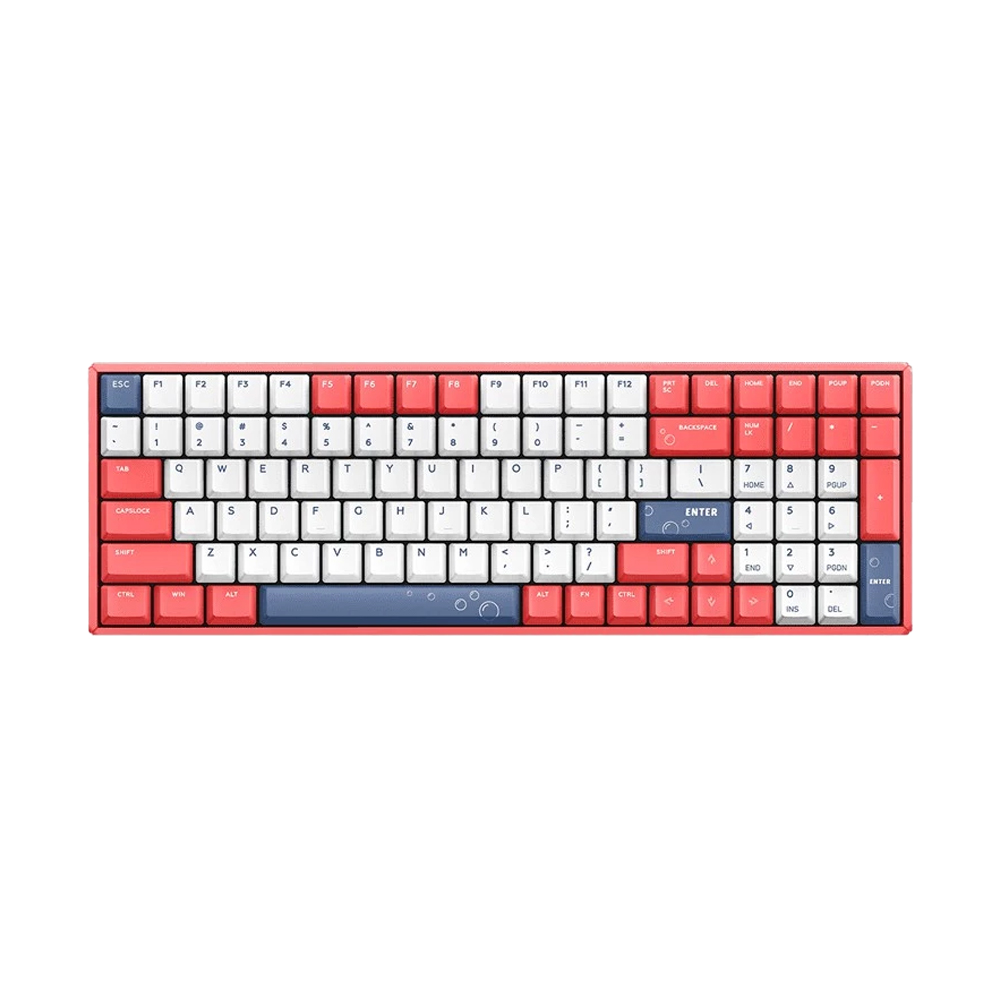 KEYBOARD WIRELESS IQUNIX F96 SODA BUBBLES /EN (NON RGB BACKLIT/CHERRY SILENT RED SWITCH คีย์บอร์ด)