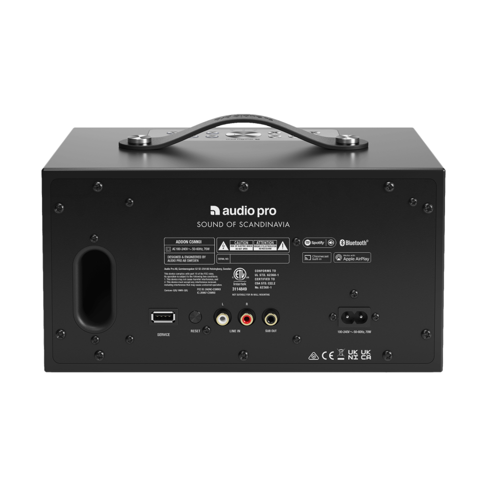 ลำโพง Bluetooth AUDIO PRO C5 MKII Wi-Fi BLUETOOTH BLACK