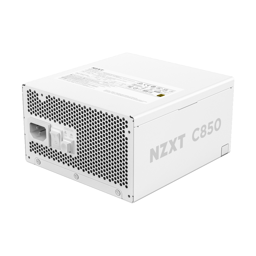 POWER SUPPLY (80+ GOLD) 850W NZXT WHITE (PA-8G2BW-US)