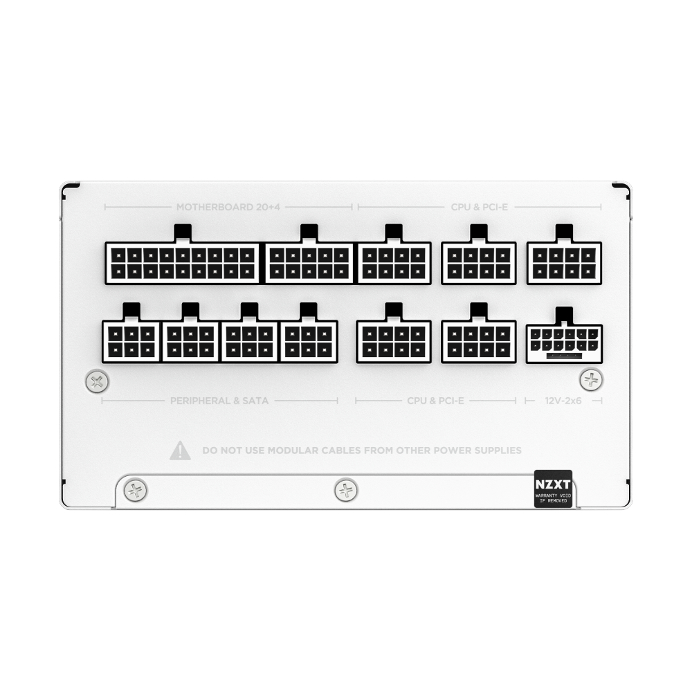 POWER SUPPLY (80+ GOLD) 850W NZXT WHITE (PA-8G2BW-US)