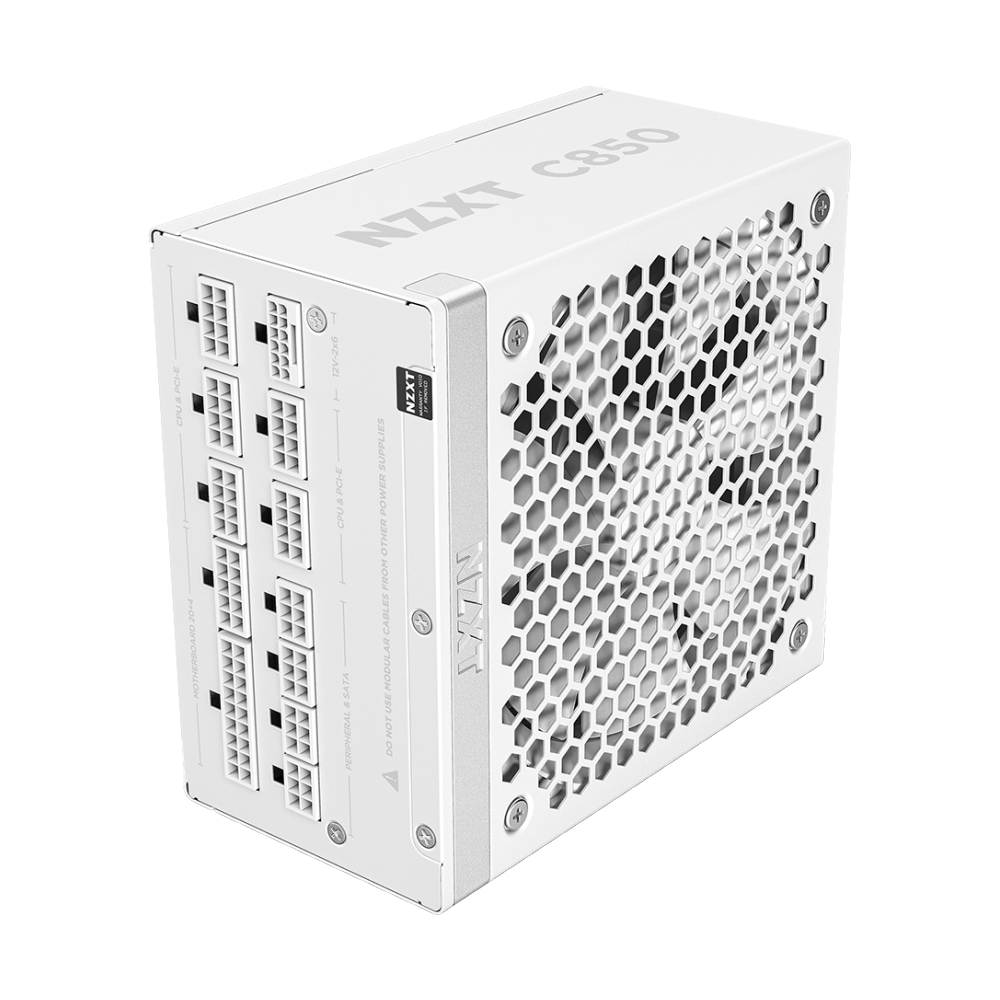 POWER SUPPLY (80+ GOLD) 850W NZXT WHITE (PA-8G2BW-US)