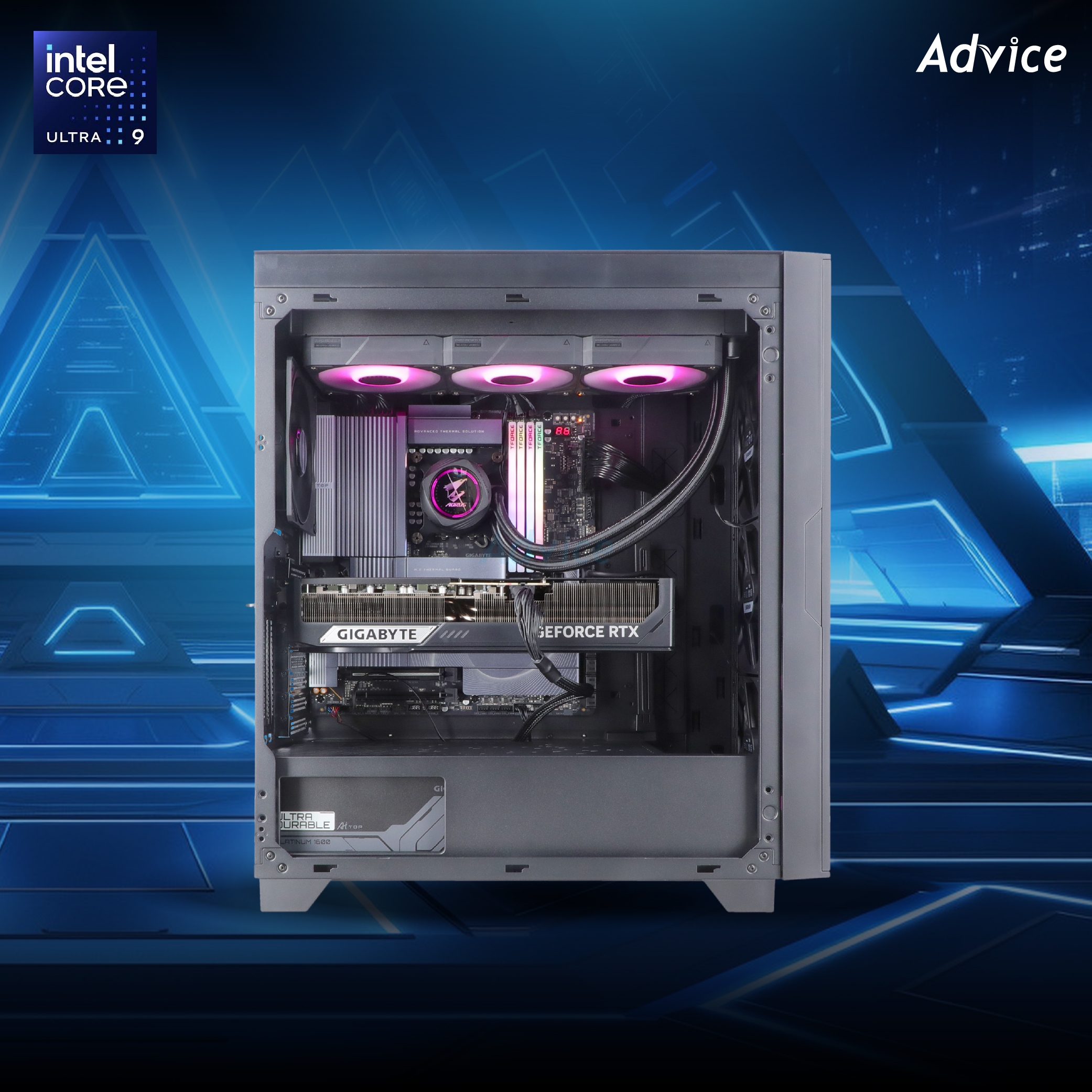 คอมประกอบ GIGABYTE AITOP : Computer Set intel #i375 ULTRA 9 285K RTX5090 32GB GIGABYTE WINDFORCE (OC/D7)