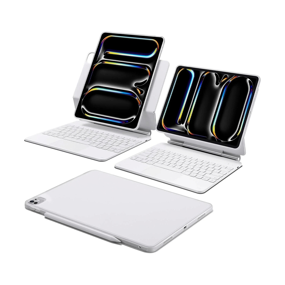 Case Keyboard iPad Pro 13" ESR Rebound Magnetic 360 US Layout - White