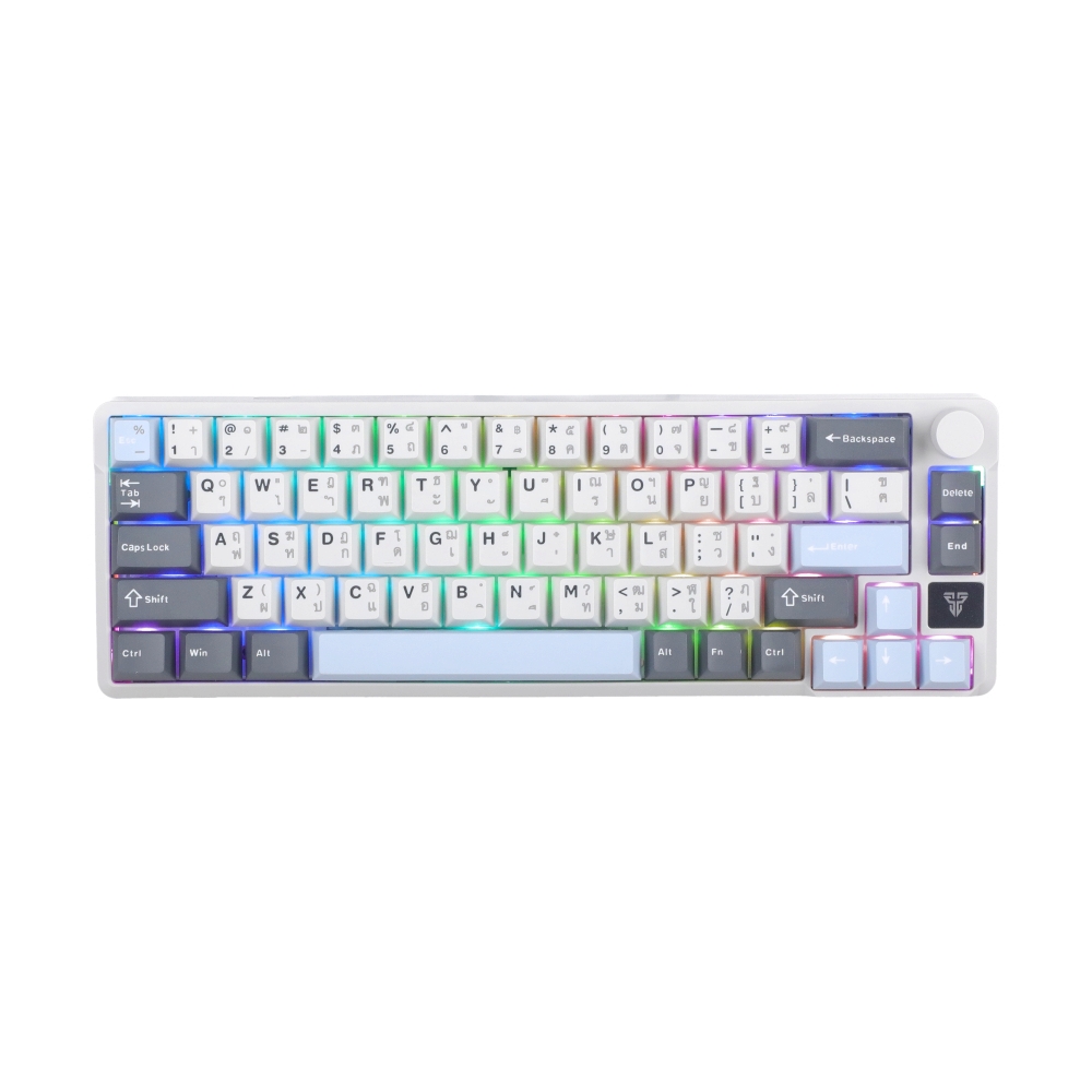 KEYBOARD WIRELESS BLUETOOTH FANTECH MK919 ATOM PRO66 GRAY (RED SWITCH คีย์บอร์ด)