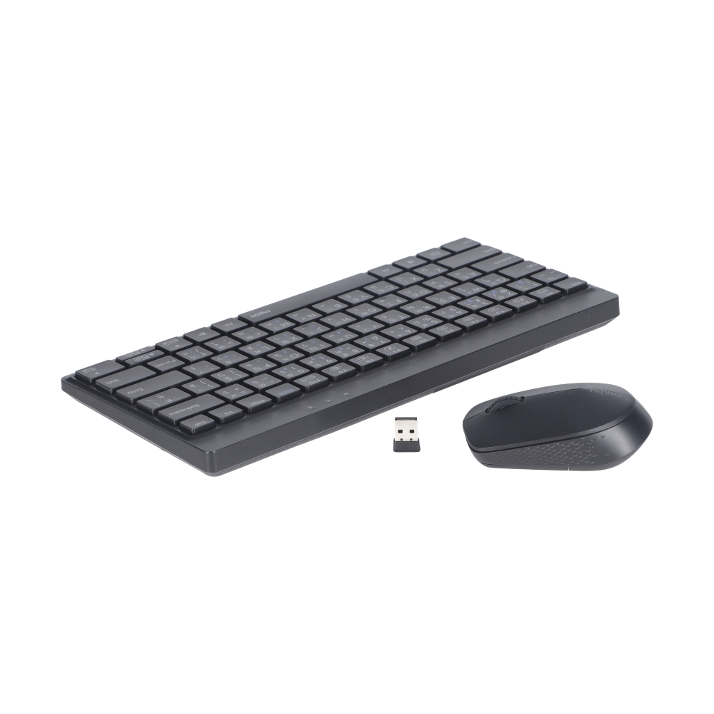 COMBO SET WIRELESS RAPOO 8000GT BLACK (BLUETOOTH)