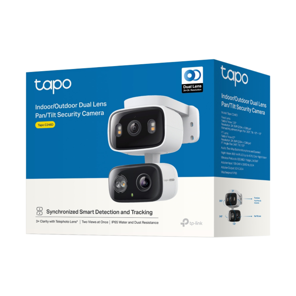 กล้องไร้สาย Smart Camera (3.0MP+3.0MP) TP-LINK TAPO C246D