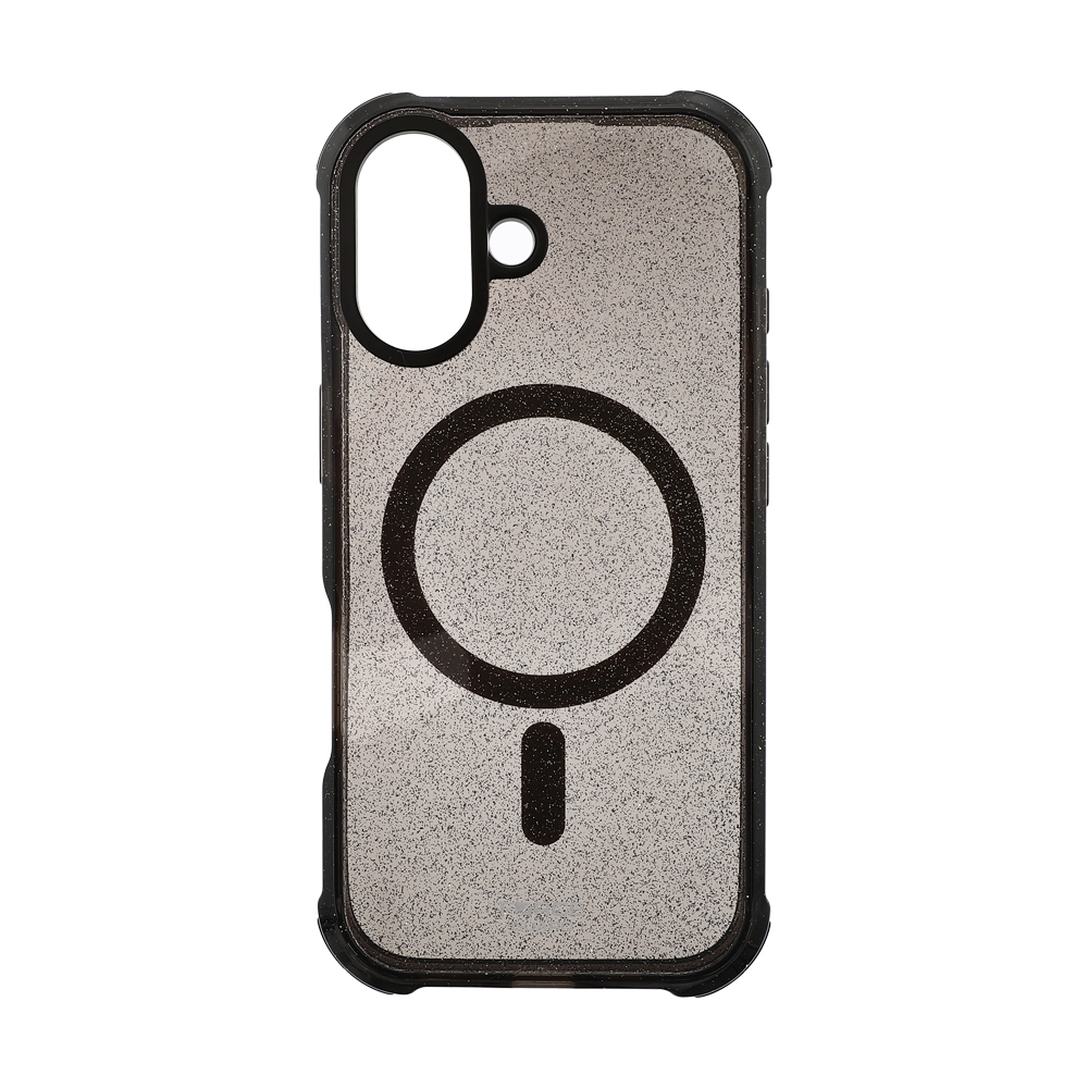 Case iPhone 17 FORCEGUARD Glitter Spectre - black