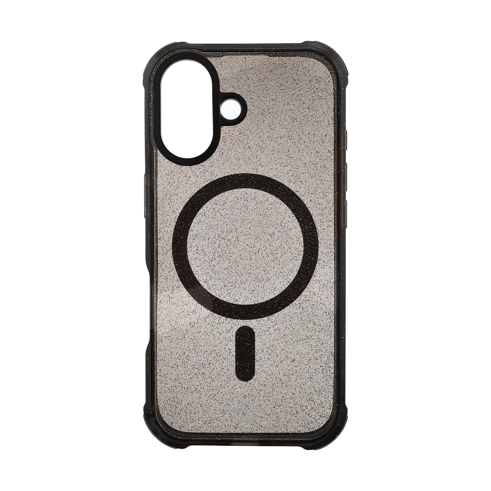 Case iPhone 17 FORCEGUARD Glitter Spectre - black