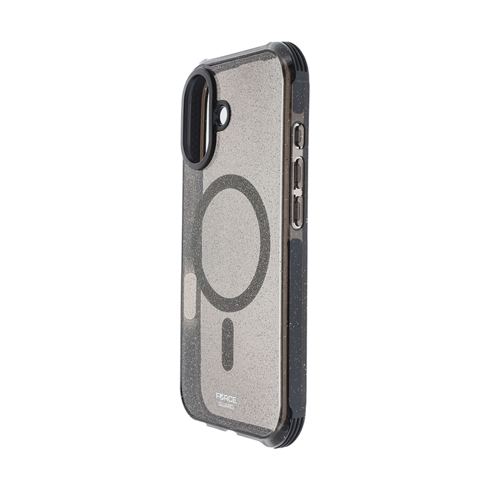 Case iPhone 17 FORCEGUARD Glitter Spectre - black