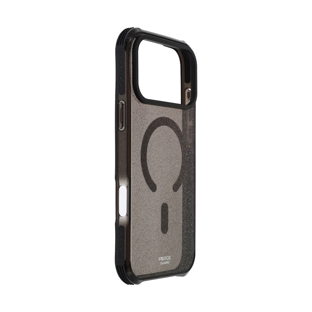 Case iPhone 17 Pro Max FORCEGUARD Glitter Spectre - black