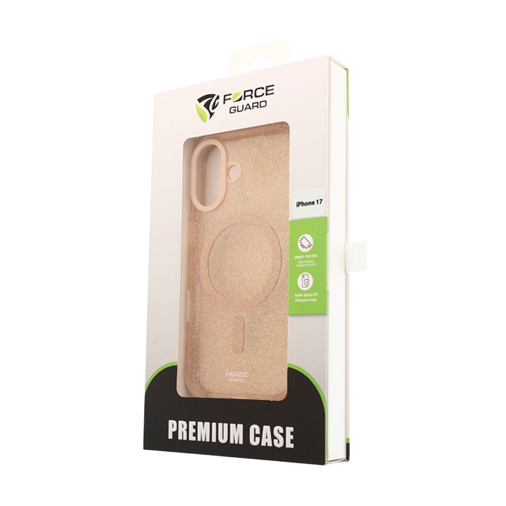 Case iPhone 17 FORCEGUARD Glitter Spectre - Gold