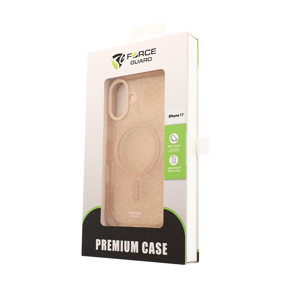 Case iPhone 17 FORCEGUARD Glitter Spectre - Gold