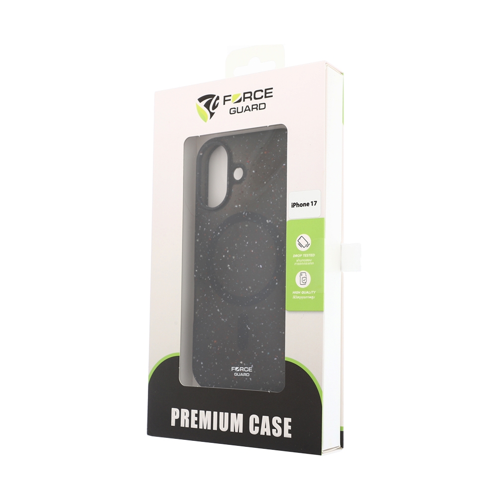 Case iPhone 17 FORCEGUARD GRS Recycled Liquid Silicone - Black
