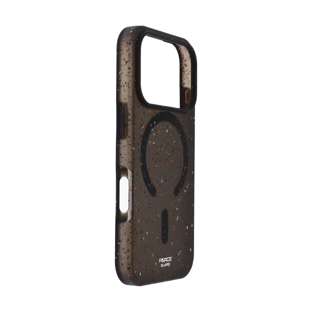 Case iPhone 17 Pro FORCEGUARD GRS Recycled Liquid Silicone - Black