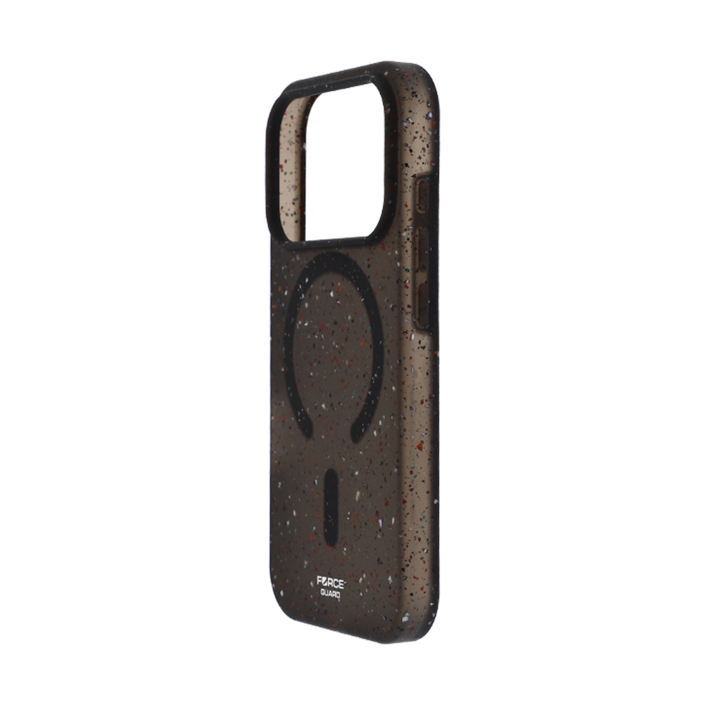 Case iPhone 17 Pro FORCEGUARD GRS Recycled Liquid Silicone - Black
