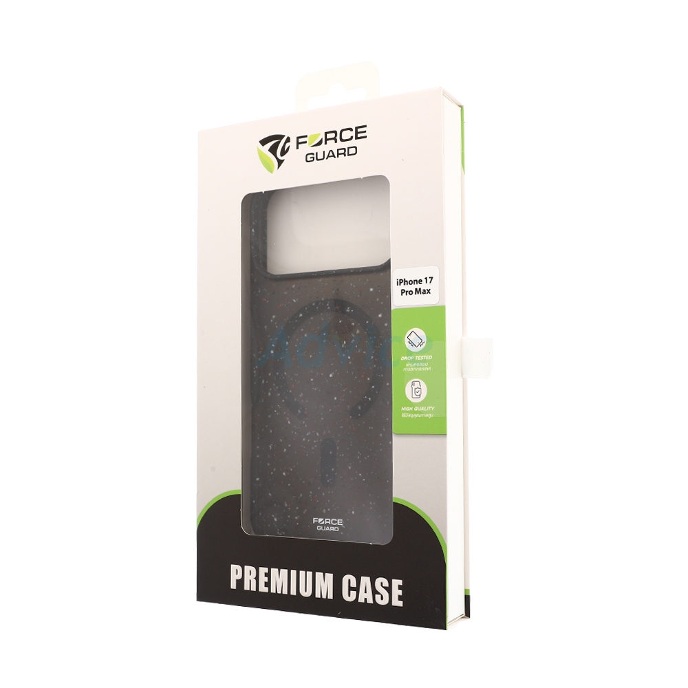Case iPhone 17 Pro Max FORCEGUARD GRS Recycled Liquid Silicone - Black