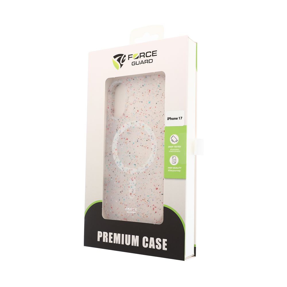 Case iPhone 17 FORCEGUARD GRS Recycled Liquid Silicone - White