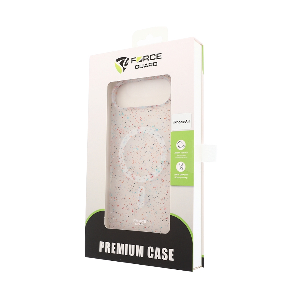 Case iPhone Air FORCEGUARD GRS Recycled Liquid Silicone - White