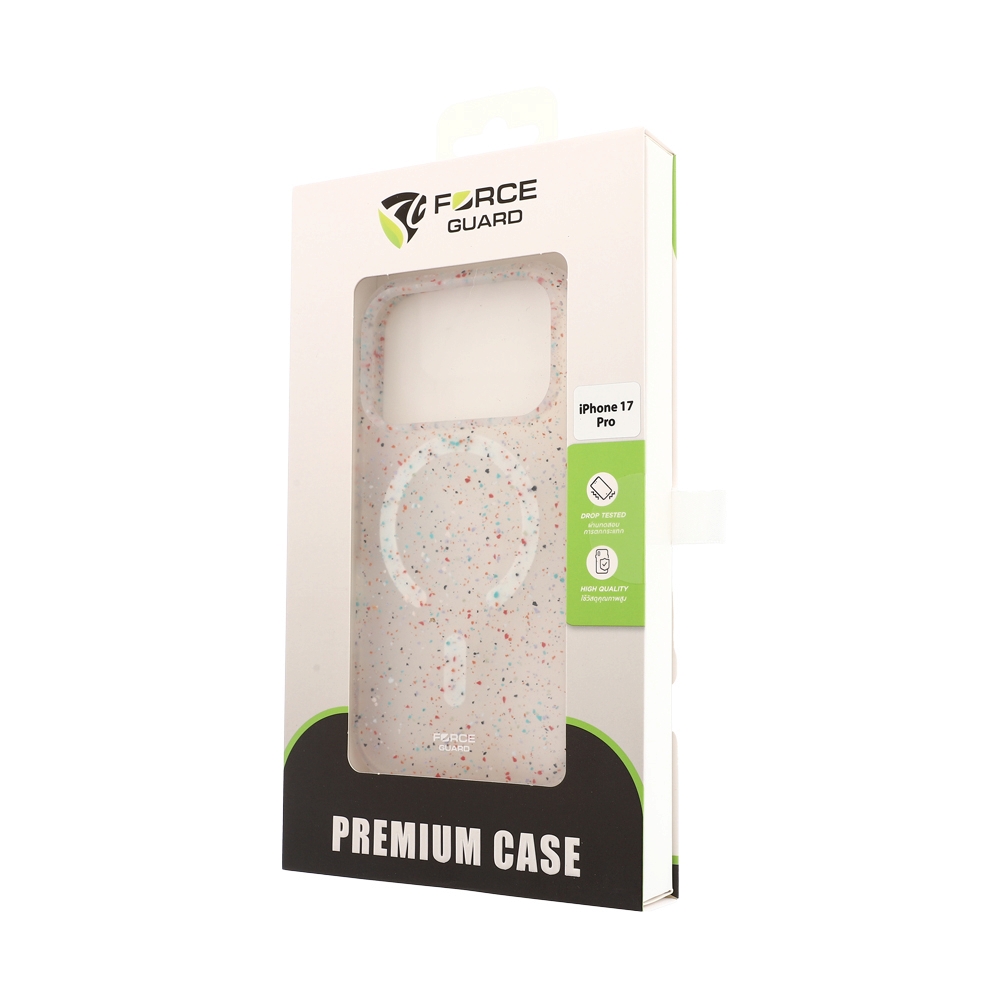Case iPhone 17 Pro FORCEGUARD GRS Recycled Liquid Silicone - White