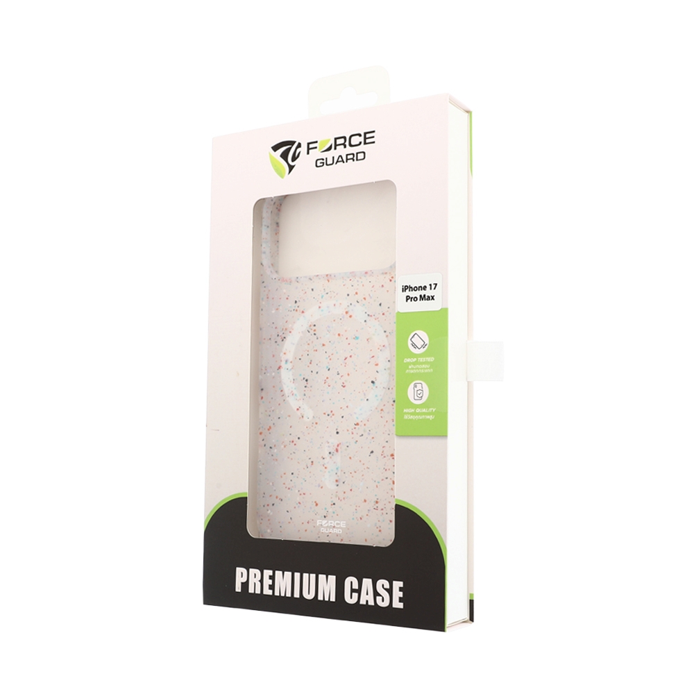 Case iPhone 17 Pro Max FORCEGUARD GRS Recycled Liquid Silicone - White