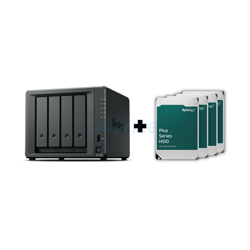 เซ็ต NAS Synology DS423+ พร้อม HDD 8TB x4: โซลูชันจัดเก็บข้อมูลครบวงจร
