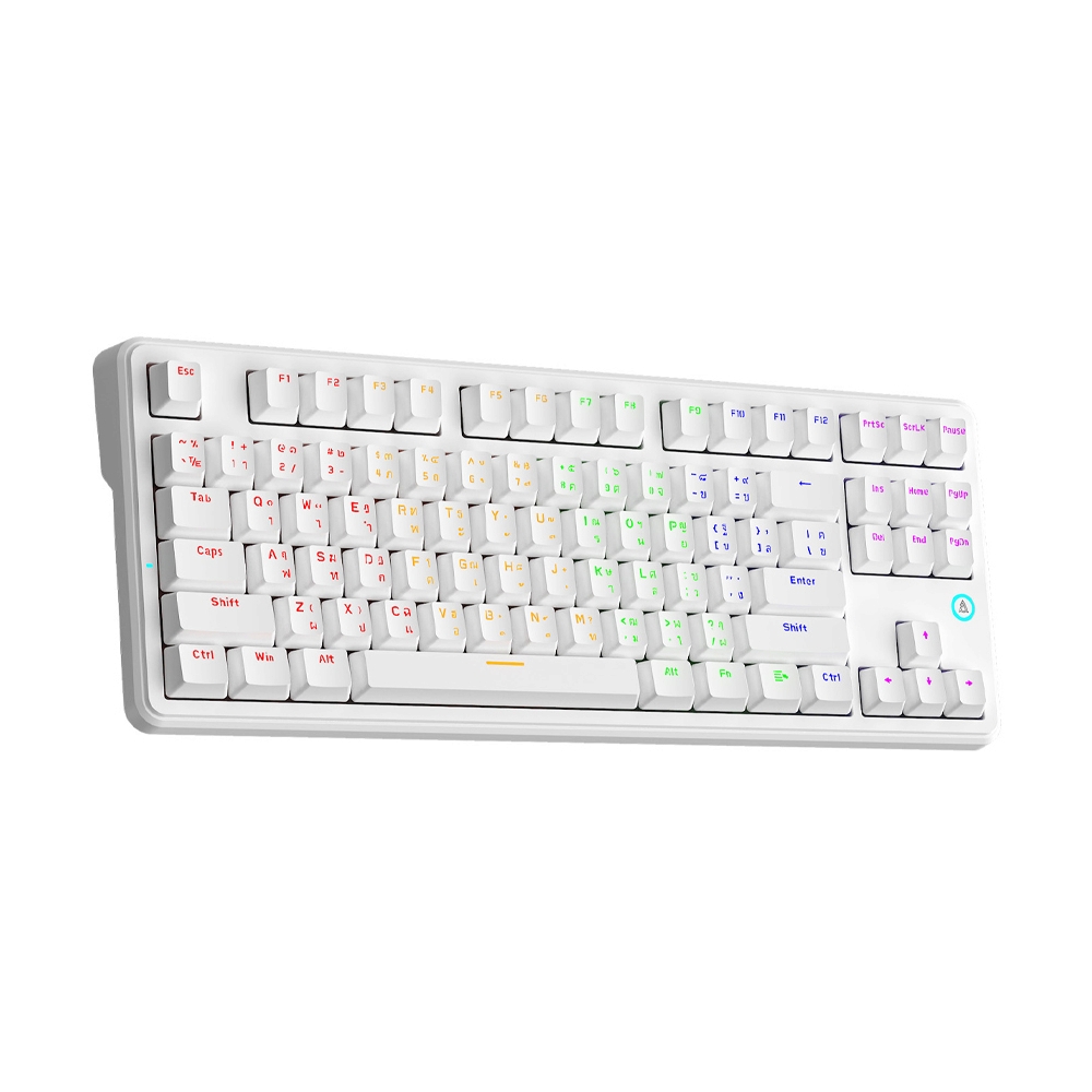 KEYBOARD AJAZZ AK870V2 WHITE (RED SWITCH คีย์บอร์ด)