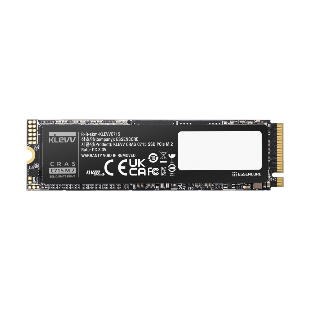 256 GB SSD M.2 PCIe 3.0 KLEVV CRAS C715 (K256GM2SP0-C7T) NVMe M.2 2280