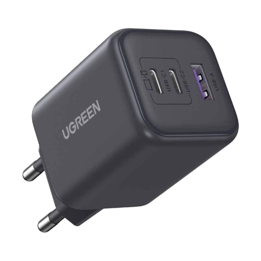 Adapter 3 Ports (1 USB + 2 Type-C) UGREEN (45W,65574) Grey