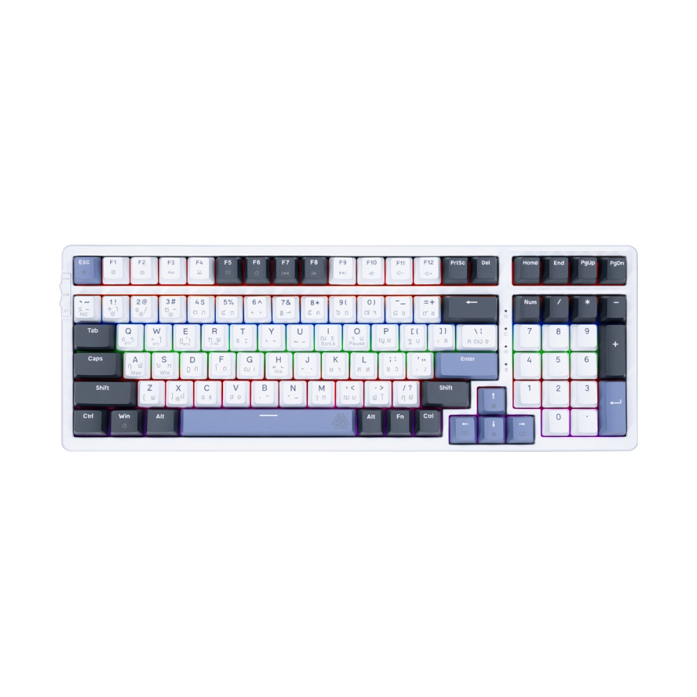 KEYBOARD WIRELESS BLUETOOTH EGA CMK9 WHITE/BLUE (BLUE SWITCH คีย์บอร์ด)