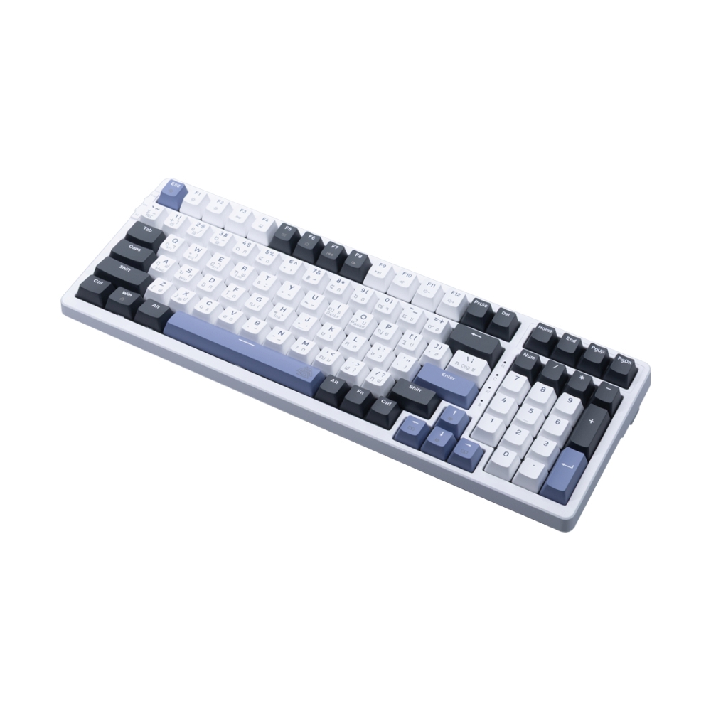 KEYBOARD WIRELESS BLUETOOTH EGA CMK9 WHITE/BLUE (BLUE SWITCH คีย์บอร์ด)