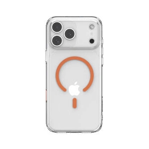 Case iPhone 17 Pro Max JTLEGEND Hybrid Cushion Mag - Clear Orange Mag