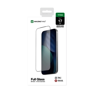 ฟิล์ม iPhone Air AMAZINGthing กระจกแบบใสเต็มจอขอบดำ
