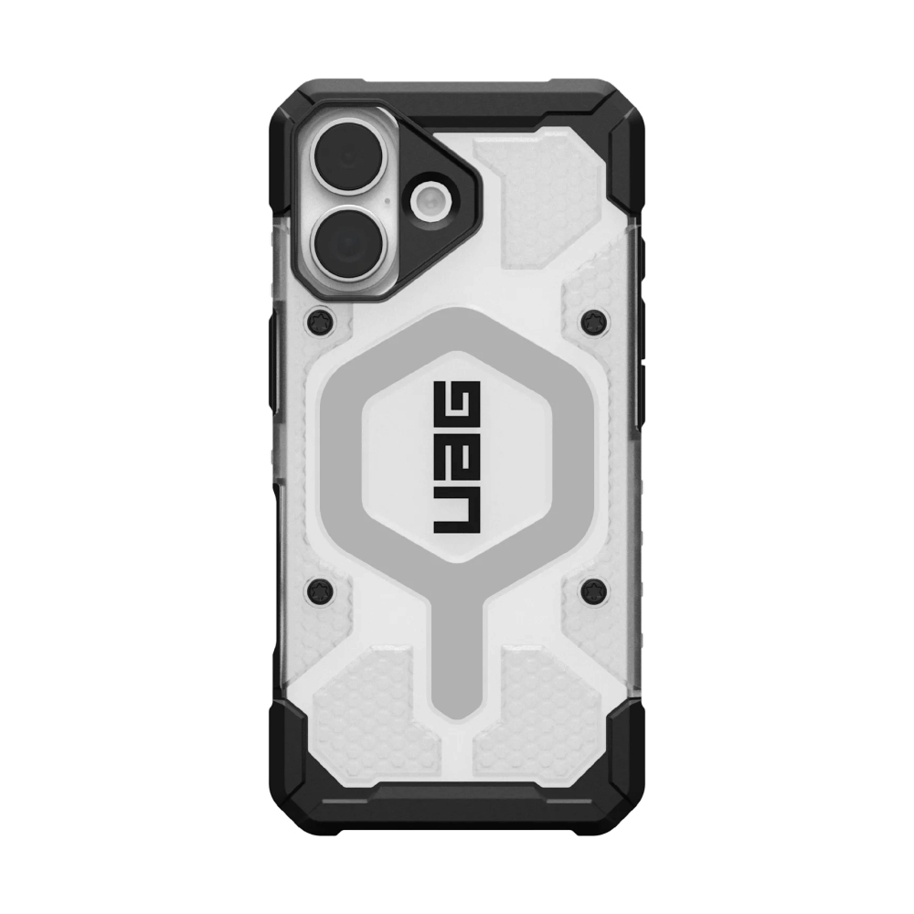 Case iPhone 17 UAG Pathfinder Clear Magsafe - Ice/Silver