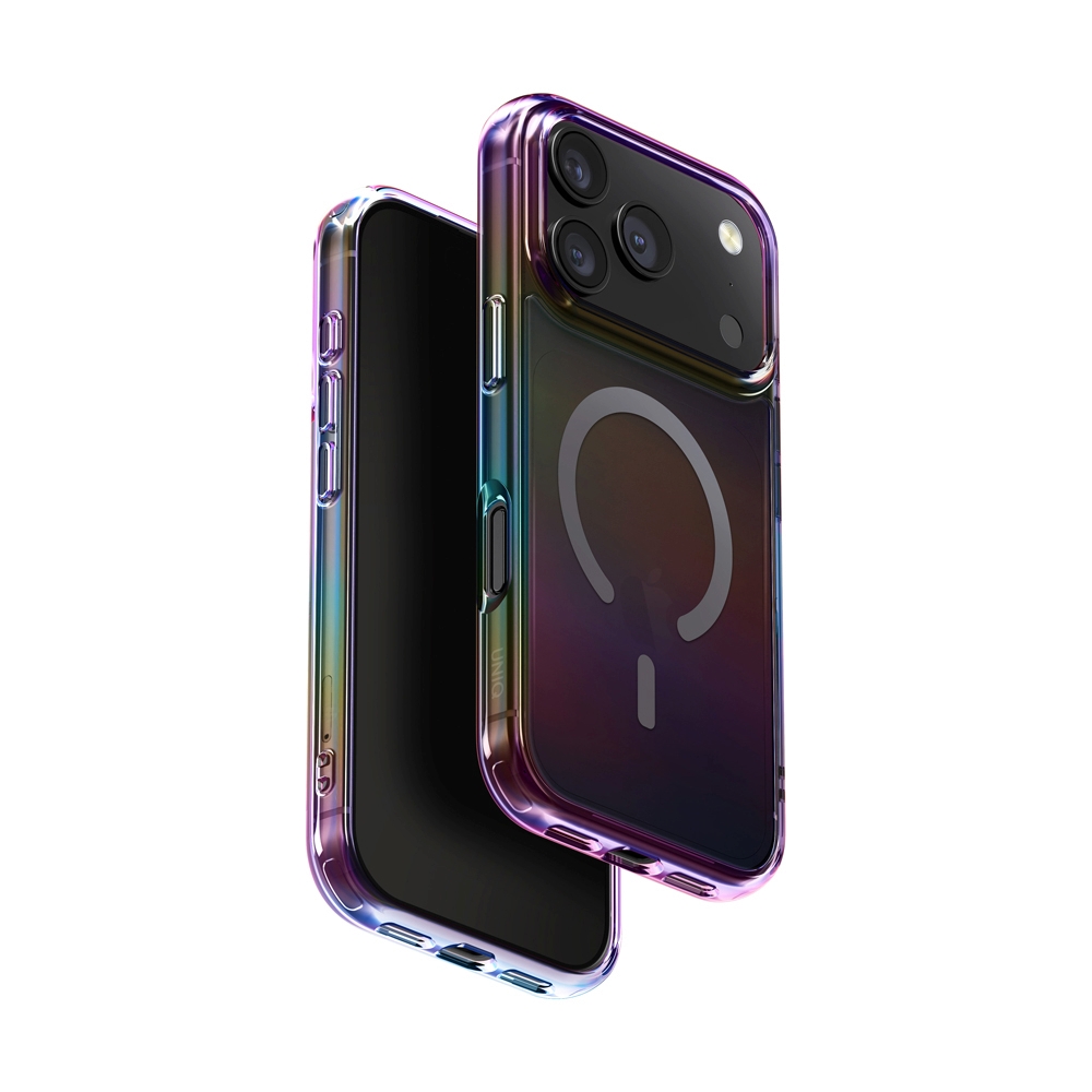 Case iPhone 17 Pro UNIQ Iridescia - Midnight Quartz