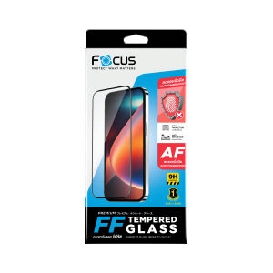 ฟิล์ม iPhone 17 Pro FOCUS กระจกแบบด้านเต็มจอขอบดำ