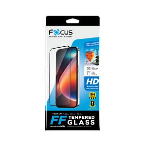 ฟิล์ม iPhone 17 Pro FOCUS กระจกแบบใสเต็มจอขอบดำ