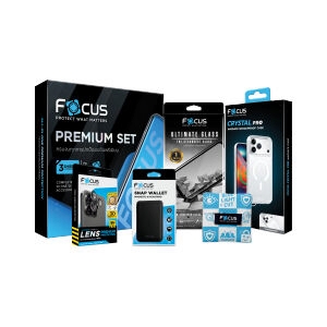 ฟิล์ม iPhone 17 Pro Max FOCUS Premium Gift Set Apple for Trade (UG-FF&LN-CR)