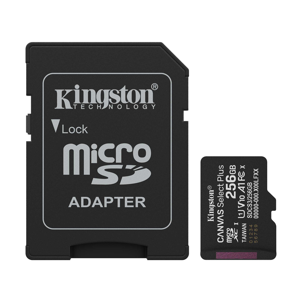 256GB Micro SD Card KINGSTON Canvas Select Plus SDCS3 (150MB/s.)