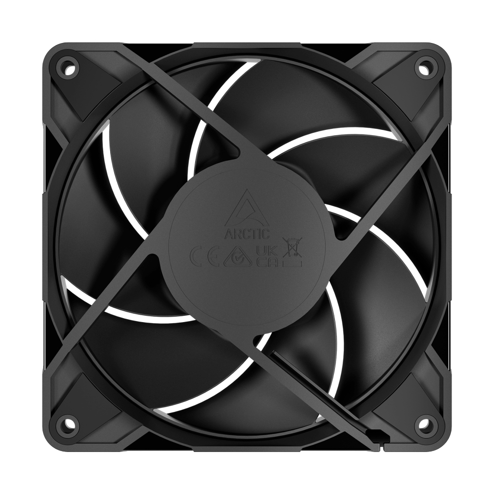 FAN CASE 12CM ARCTIC P12 PRO PST BLACK (PACK 5)
