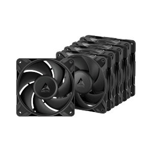 FAN CASE 12CM ARCTIC P12 PRO PST BLACK (PACK 5)
