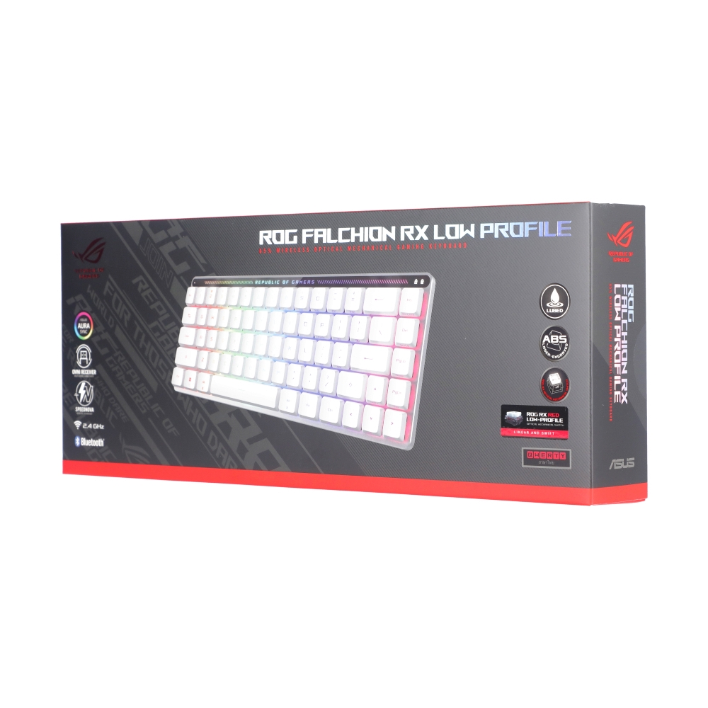 KEYBOARD WIRELESS BLUETOOTH ASUS ROG FALCHION M603 (RX LOW PROFILE RED SWITCH/BLUETOOTH)