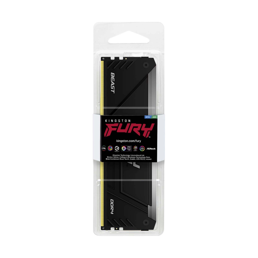 RAM DDR4(3200) 8GB KINGSTON FURY BEAST RGB (KF432C16BB2A/8WP)