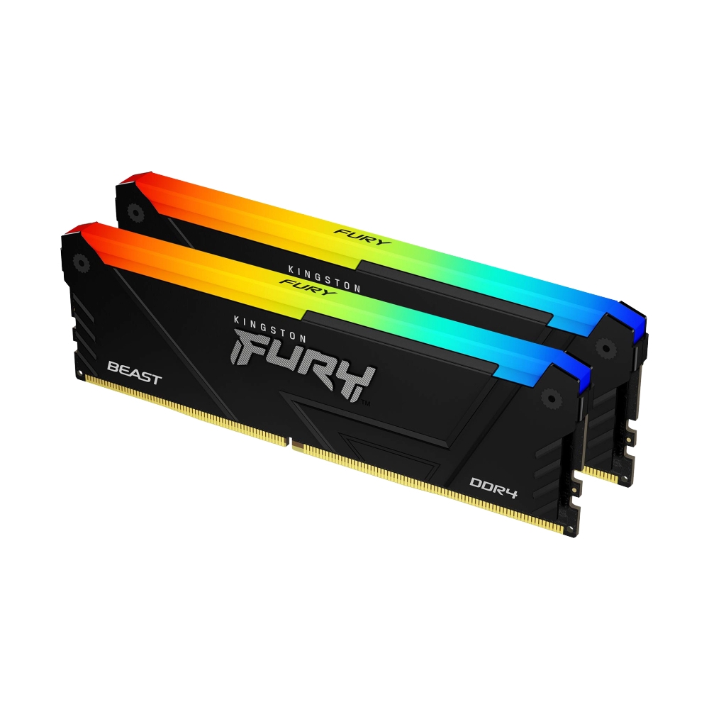 RAM DDR4(3200) 16GB (8GBX2) KINGSTON FURY BEAST RGB (KF432C16BB2AK2 16WP)