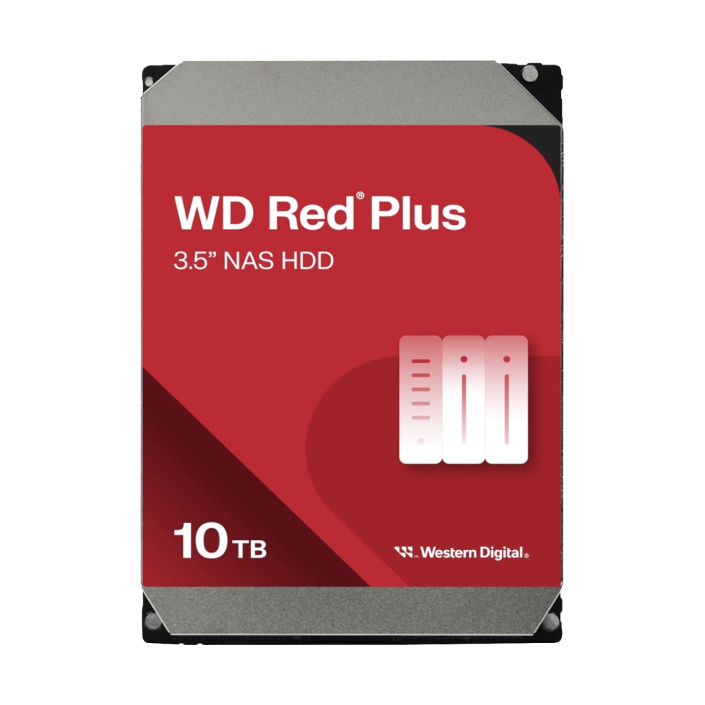 10 TB HDD WD RED PLUS (7200RPM, 512MB, SATA-3, WD100EFGX)