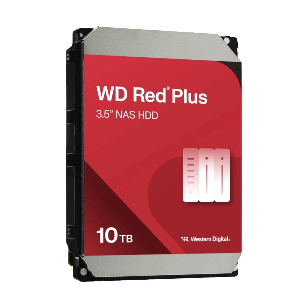 10 TB HDD WD RED PLUS (7200RPM, 512MB, SATA-3, WD100EFGX)