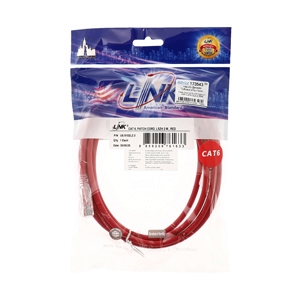 สายแลน CAT6 2m. LINK (US-5102LZ-2) Red