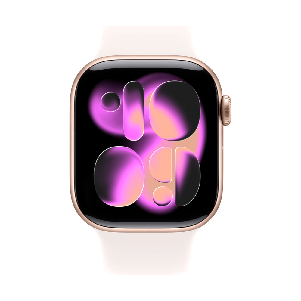Apple Watch Series 11 GPS 42mm Rose Gold Aluminium with Light Blush Sport Band - S/M (MEU04SA/A)