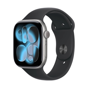 Apple Watch Series 11 GPS 46mm Space Gray Aluminium with Black Sport Band - M/L (MEV44SA/A)